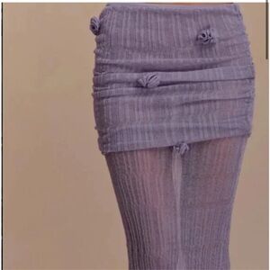 Meshki Women's Purple knit skirt maxi